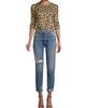 Alice + Olivia Women's Delaina Leopard Print Crop Top - 2