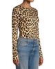 Alice + Olivia Women's Delaina Leopard Print Crop Top - 4