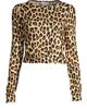 Alice + Olivia Women's Delaina Leopard Print Crop Top - 8