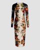 ALICE + OLIVIA Women's Delora Colorblocked Floral Sheath Midi Dress - 1
