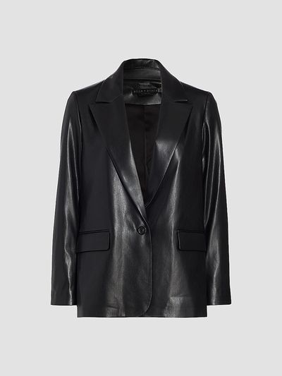 ALICE + OLIVIA Women's Denny Faux Leather Blazer