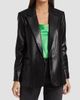 ALICE + OLIVIA Women's Denny Faux Leather Blazer - 3