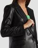 ALICE + OLIVIA Women's Denny Faux Leather Blazer - 6