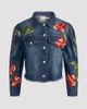 ALICE + OLIVIA Women's Elijah Embroidered Appliqué Crop Denim Jacket - 1