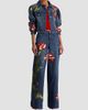 ALICE + OLIVIA Women's Elijah Embroidered Appliqué Crop Denim Jacket - 2