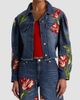 ALICE + OLIVIA Women's Elijah Embroidered Appliqué Crop Denim Jacket - 4