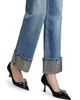 ALICE + OLIVIA Women's Embellished-Cuff Jeans - 6