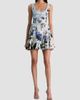 ALICE + OLIVIA Women's Estrella Floral Flare Mini Dress - 2