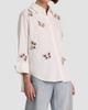 ALICE + OLIVIA Women's Finely Embellished Button-Front Shirt - 4