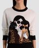 ALICE + OLIVIA Women's Gleeson Staceface Leopard Merino Wool Pullover Sweater - 5