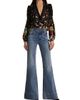 Alice + Olivia Women's Helen Floral Butterfly V-Neck Blouse - 2