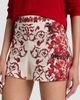 ALICE + OLIVIA Women's Hera Floral Linen-Blend High-Rise Shorts - 5