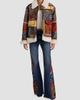 ALICE + OLIVIA Women's Hudson Patchwork Jacquard & Sherpa Aviator Coat - 2