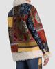 ALICE + OLIVIA Women's Hudson Patchwork Jacquard & Sherpa Aviator Coat - 3