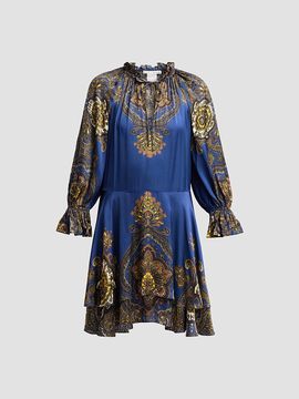 ALICE + OLIVIA Women's Joanne Handkerchief-Hem Mini Dress