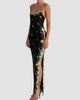 ALICE + OLIVIA Women's Julia Beaded Floral Sequin Column Gown - 5