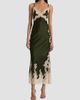 ALICE + OLIVIA Women's Julietta Cutaway Lace-Trim Midi Slipdress - 2