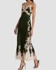 ALICE + OLIVIA Women's Julietta Cutaway Lace-Trim Midi Slipdress - 3