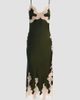 ALICE + OLIVIA Women's Julietta Cutaway Lace-Trim Midi Slipdress - 8