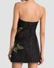 ALICE + OLIVIA Women's Katia Strapless Floral Appliqué Mini Dress - 3