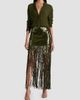 ALICE + OLIVIA Women's Kendra Sequin Fringe Maxi Skirt - 2