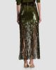 ALICE + OLIVIA Women's Kendra Sequin Fringe Maxi Skirt - 3