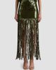 ALICE + OLIVIA Women's Kendra Sequin Fringe Maxi Skirt - 4