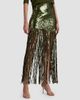 ALICE + OLIVIA Women's Kendra Sequin Fringe Maxi Skirt - 6