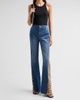 ALICE + OLIVIA Women's Leopard Godet Wide-Leg Flare Jeans - 2