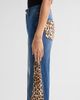 ALICE + OLIVIA Women's Leopard Godet Wide-Leg Flare Jeans - 5