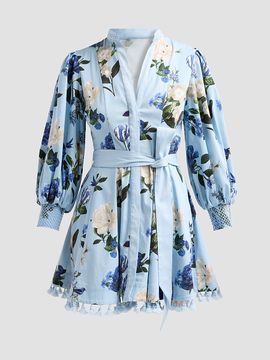 ALICE + OLIVIA Women's Lucy Belted Mini Shirtdress