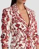 ALICE + OLIVIA Women's Macey Floral Linen-Blend Fitted Blazer - 5