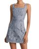 Alice + Olivia Women's Maryann Laser-Cut Cotton Denim Minidress - 3