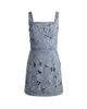 Alice + Olivia Women's Maryann Laser-Cut Cotton Denim Minidress - 6