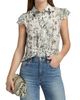 ALICE + OLIVIA Women's Minda Printed Silk Pleated Blouse - 3