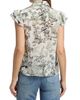 ALICE + OLIVIA Women's Minda Printed Silk Pleated Blouse - 5