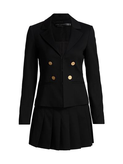 Alice + Olivia Women's Mya Blazer Pleated Minidress
