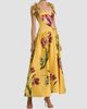 ALICE + OLIVIA Women's Oriana Floral Cotton-Blend Maxi Dress - 4