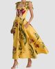 ALICE + OLIVIA Women's Oriana Floral Cotton-Blend Maxi Dress - 6