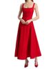 ALICE + OLIVIA Women's Polly Linen-Blend Tie-Back Midi-Dress - 2