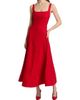 ALICE + OLIVIA Women's Polly Linen-Blend Tie-Back Midi-Dress - 3