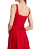 ALICE + OLIVIA Women's Polly Linen-Blend Tie-Back Midi-Dress - 6
