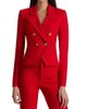 ALICE + OLIVIA Women's Sable Double-Breasted Crop Blazer - 3