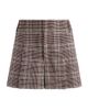 Alice + Olivia Women's Scarlet Plaid Flutter Shorts - 7