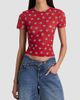 ALICE + OLIVIA Women's Tess Soccer Print T-Shirt - 4