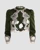ALICE + OLIVIA Women's Thomasina Lace-Trim Crop Jacket - 1