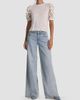 ALICE + OLIVIA Women's Tyler Lace-Sleeve Crewneck Top - 2