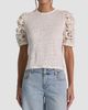 ALICE + OLIVIA Women's Tyler Lace-Sleeve Crewneck Top - 4