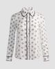 ALICE + OLIVIA Women's Willa Soccer-Print Silk Shirt - 1