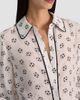 ALICE + OLIVIA Women's Willa Soccer-Print Silk Shirt - 5